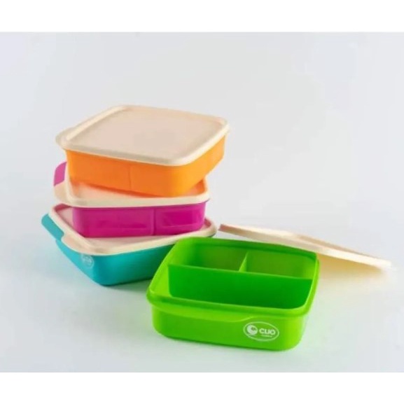 Tempat Makan Sekat 3 BPA CLIO KYOTO / Kotak Makan Bekal Murah Meriah
