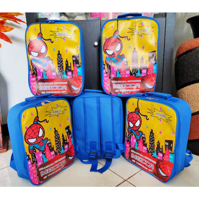 Tas mini koper ransel souvernir gambar printing castem.free desain gambar printing castem nama