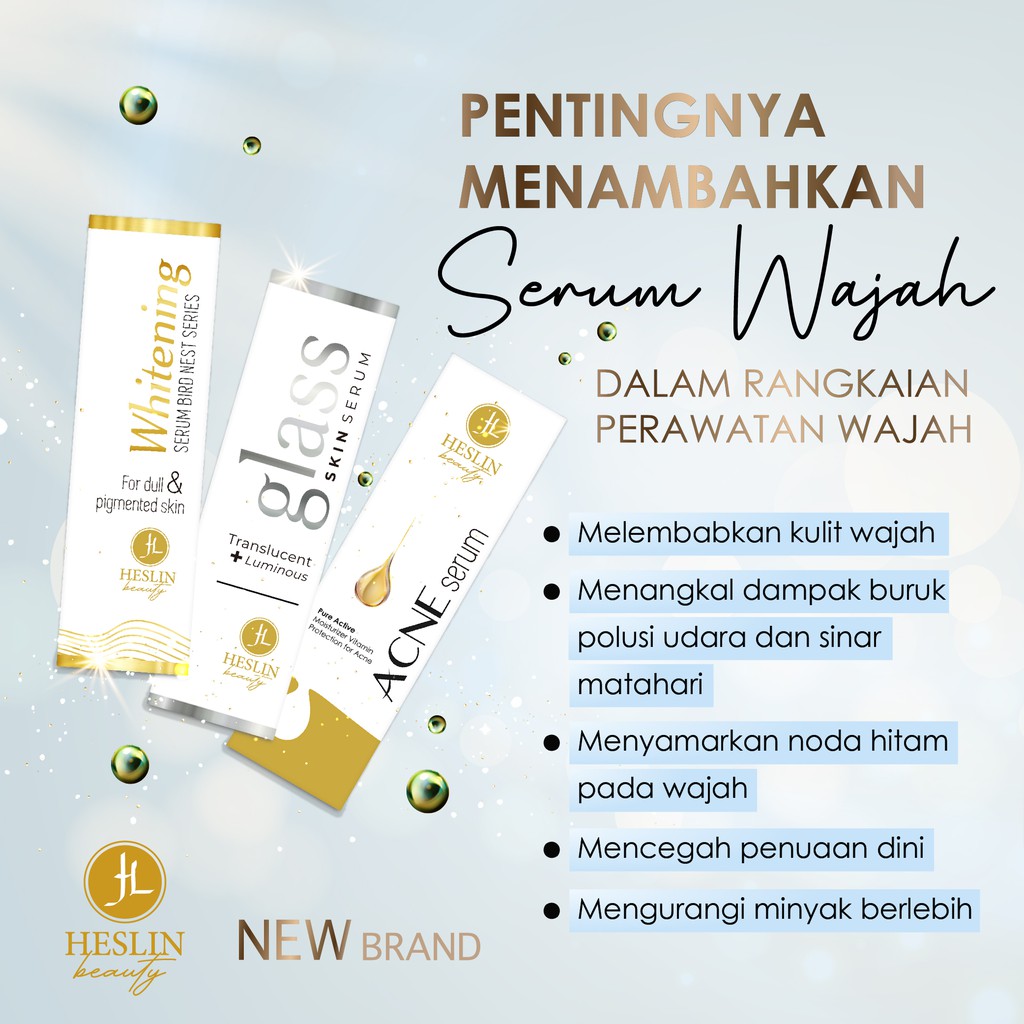 (SIAP KIRIM) SERUM HESLIN BEAUTY/HESLIN SERUM (WHITENING SERUM/ACNE SERUM/GLASSKIN SERUM)-7