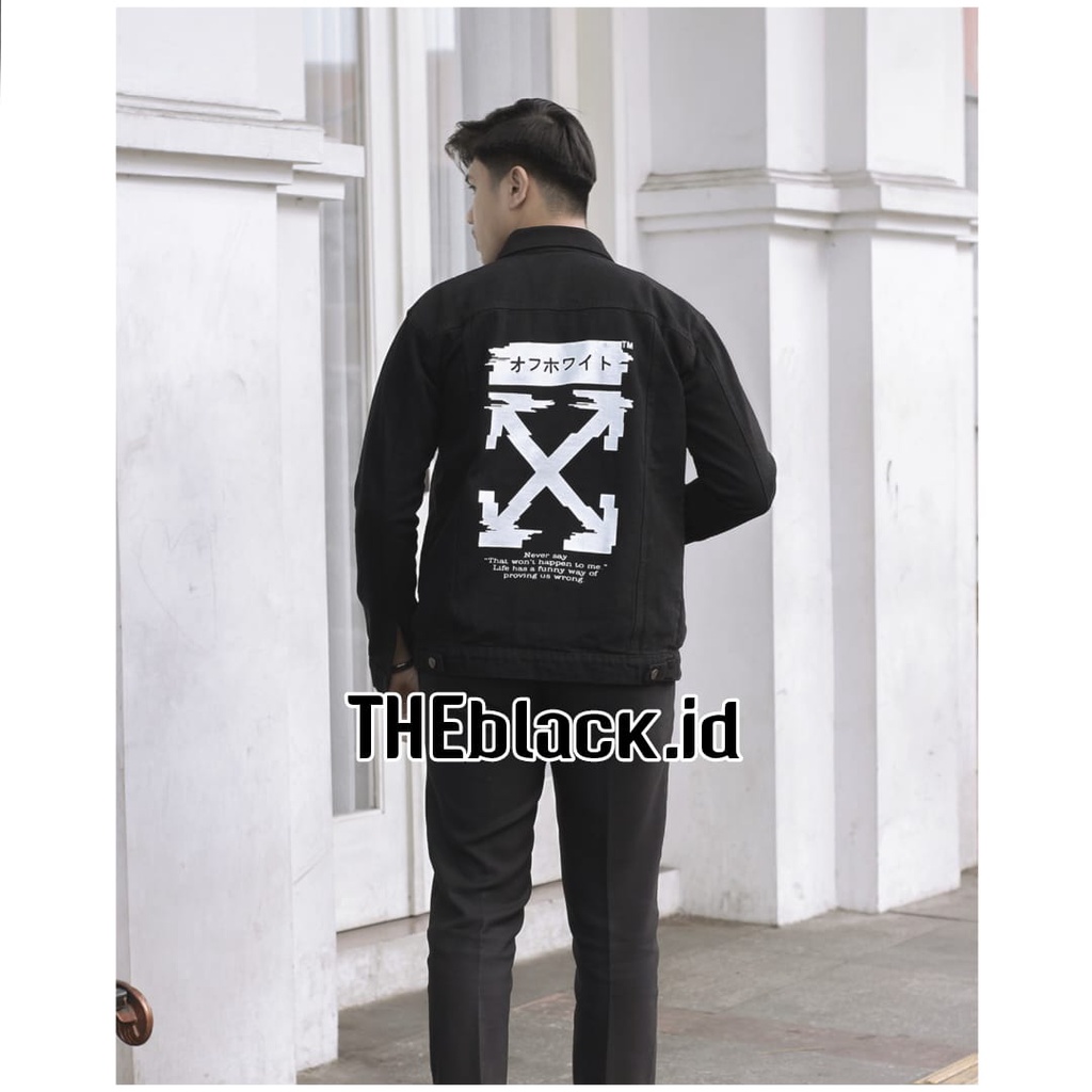 THEblack.id {{ JAKET JEANS SABLON DENIM PRIA COD }} JAKET JEANS PRIA