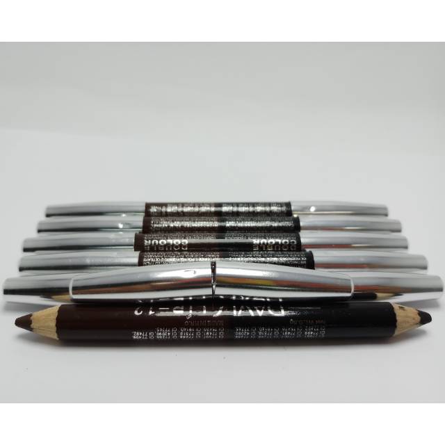 EYELINER PENCIL DAVIS WARNA 2in1 HITAM COKLAT (6 pcs)