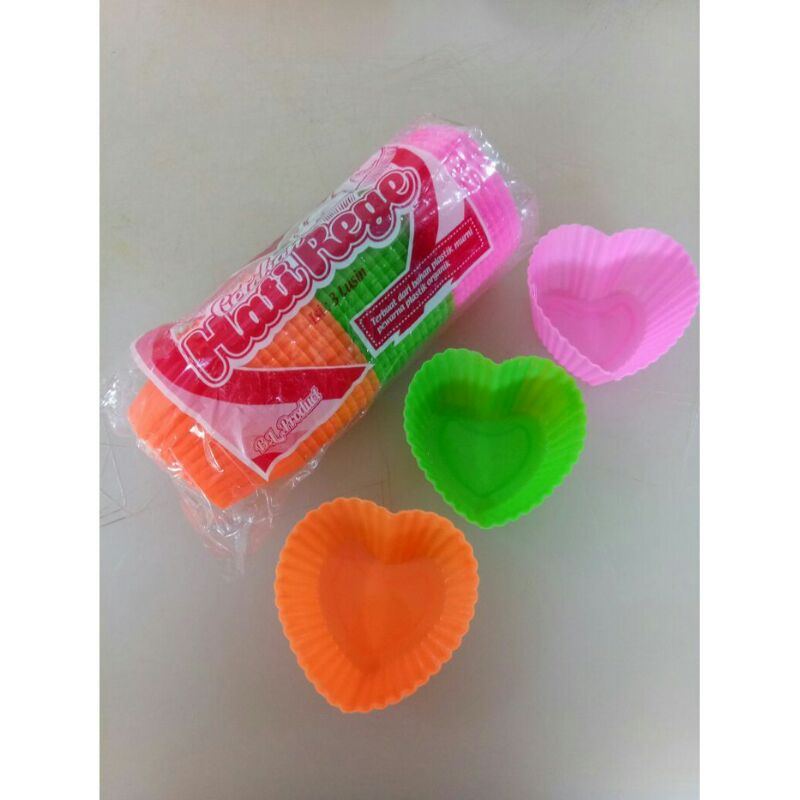 Cetakan agar jelly puding / Cetakan kue love 12pcs