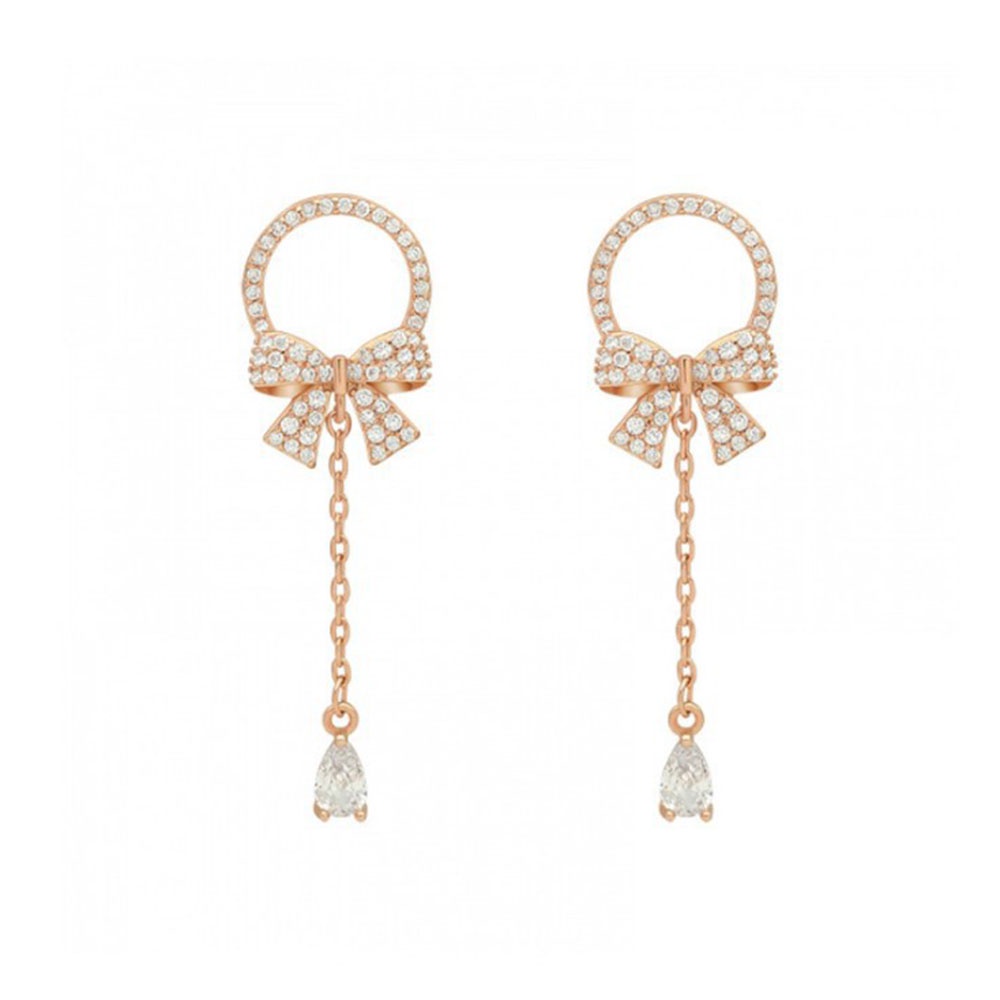 【COD Tangding】Anting Tusuk Gantung Desain Tetesan Airpita Hias Kristalberlian Gaya Koreamaitong Untuk Wanita