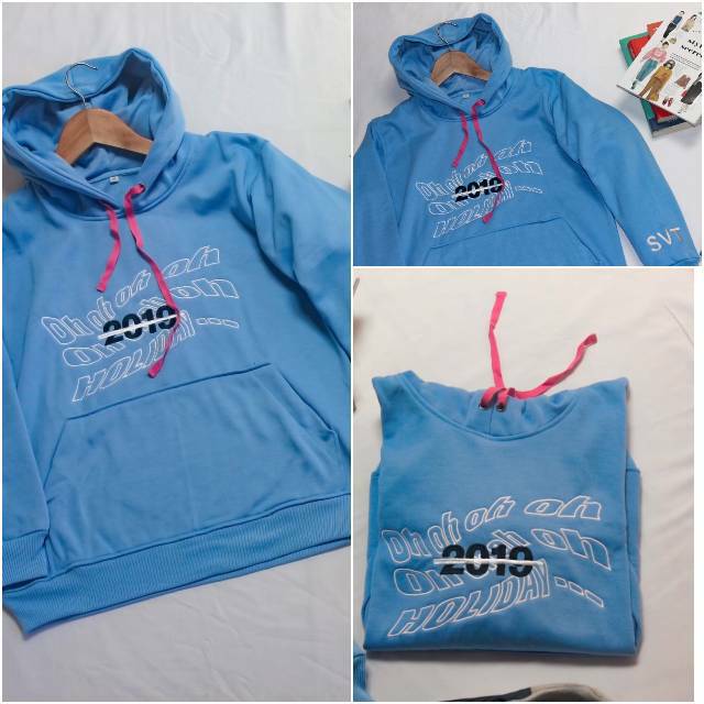 Hoodie KPOP Korea Seventeen Holiday Blue
