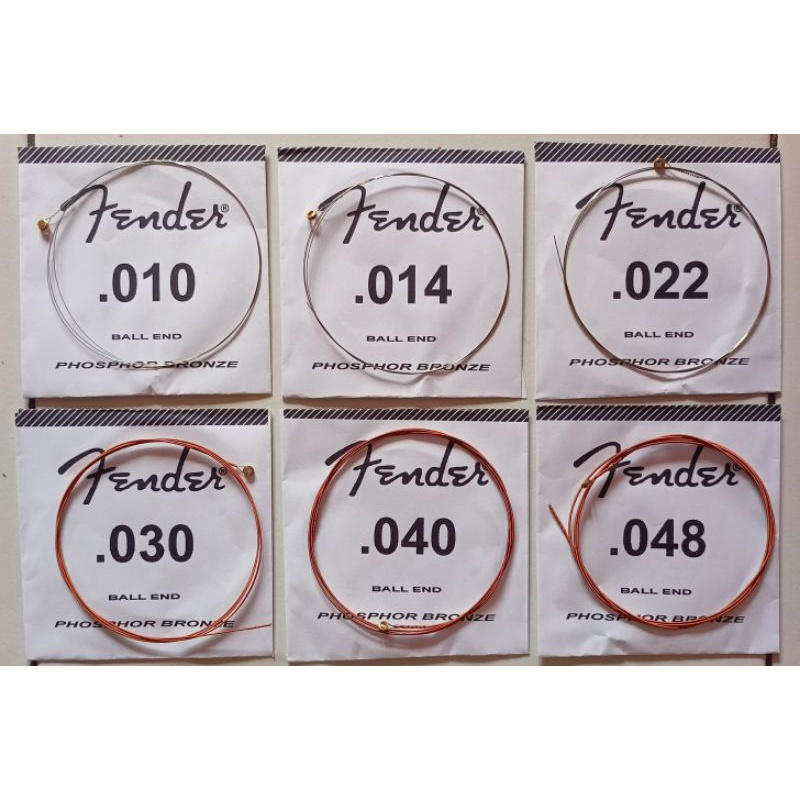 senar gitar/guitar fender akustik 010/fender bronze