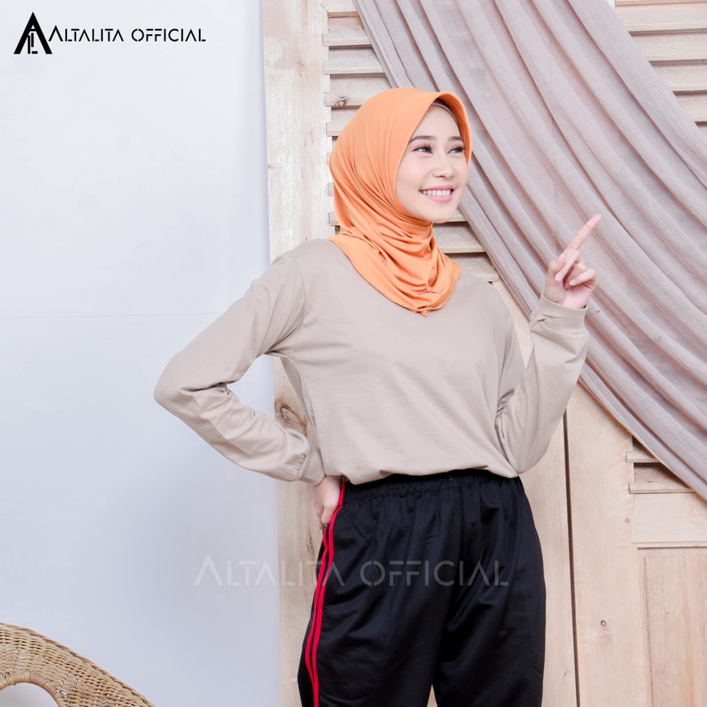 Altalita - Bergo Instant Nadira Sport Jilbab Instan Sporty Jersey Spandek Premium pet Antem Olahraga Volly Senam High Quality