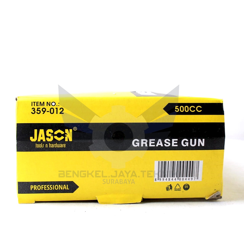 JASON Grease Gun Merah 500CC / Pompa Gemuk Tangan 500CC / Alat Penghisap Oli