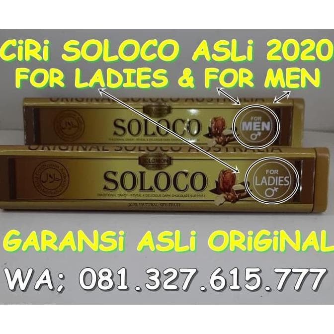 Best Seller Soloco Asli Au Permen Coklat Solocoo Ori Berlogo Formen