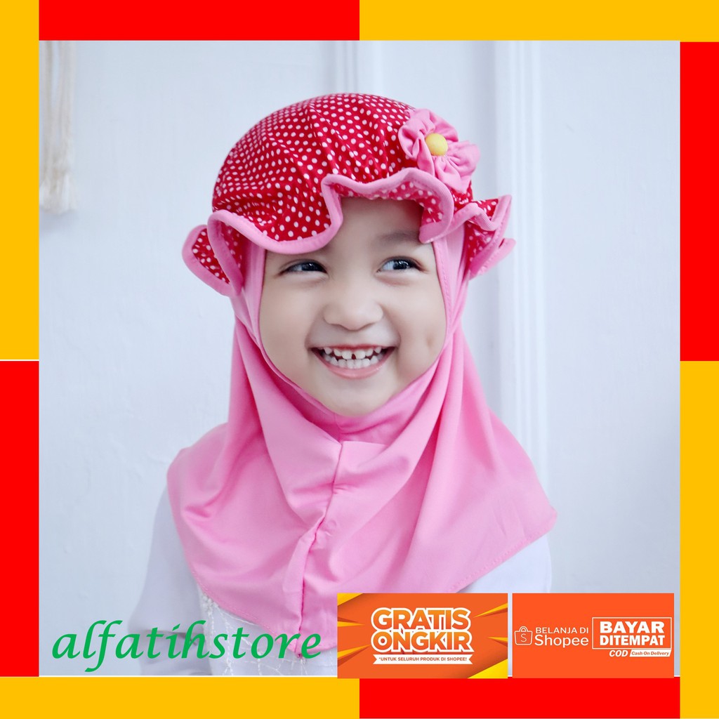 TOP PRODUK JILBAB ANAK TOPI POLKADOT / JILBAB ANAK LUCU / HIJAB ANAK MURAH / KERUDUNG ANAK PEREMPUAN KERUDUNG ANAK BAYI PEREMPUAN JILBAB ANAK 2 TAHUN HIJAB ANAK BAYI TERBARU