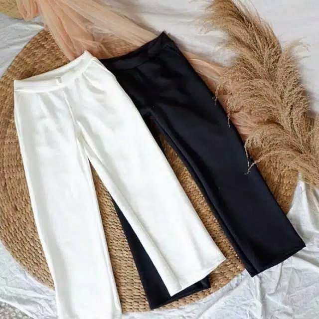 celana kulot putih// celana kulot hitam//celana kantor