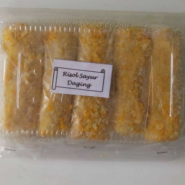 

Risol sayur + daging cincang beku