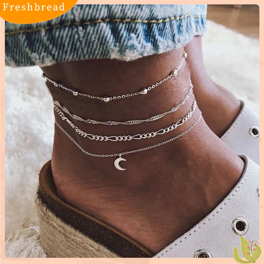 Terlaris Anklet Moon Charm Exquisite Alloy Fashionable Ankle Bracelet for Dating