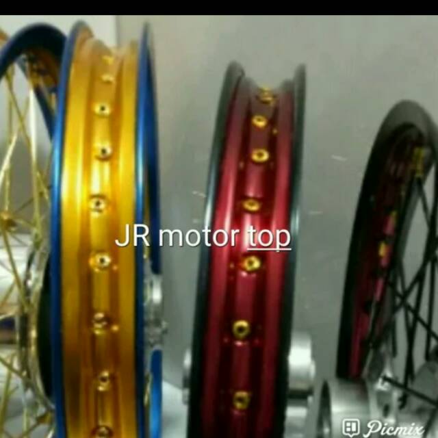 Velg TDR 2 warnah udah Rakit Motor Vixion new Jupiter MX RX King