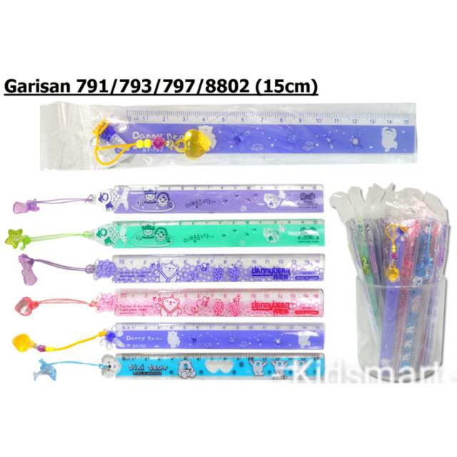 

791 Penggaris anak sekolah lucu 15cm/ruler/penggaris karakter