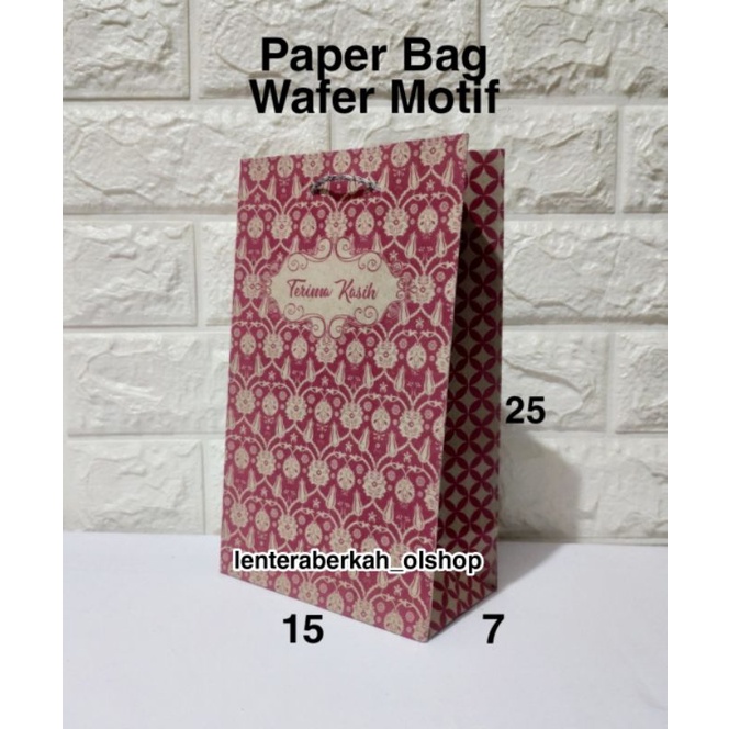 

Paper bag wafer motif (15x8x25)