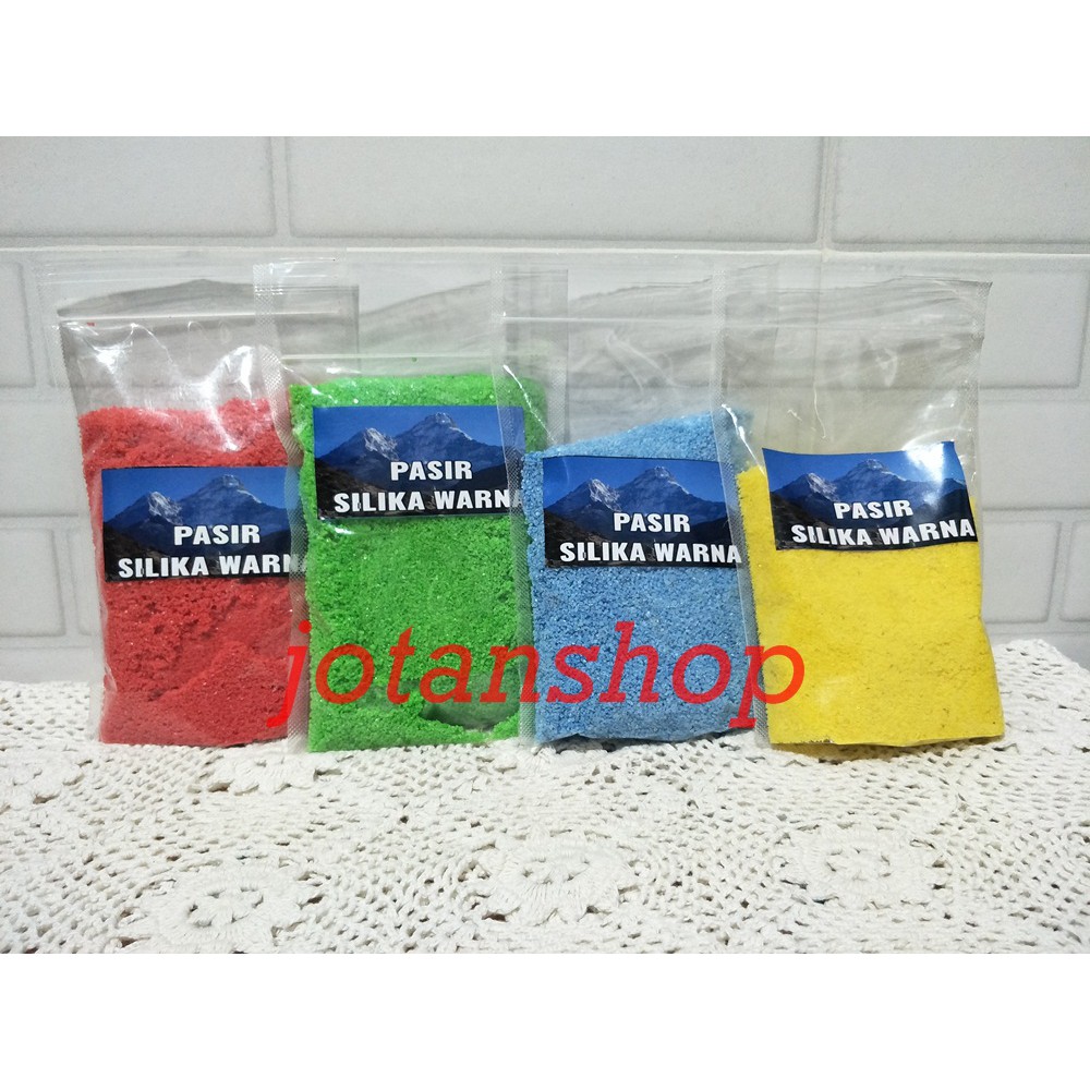 PASIR SILIKA SILICA WARNA WARNI AQUARIUM AQUASCAPE  500gr 500 gram