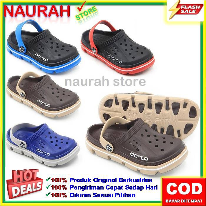 PORTO 1006 SANDAL BAIM KARET ORIGINAL MODEL KODOK KUALITAS IMPORT