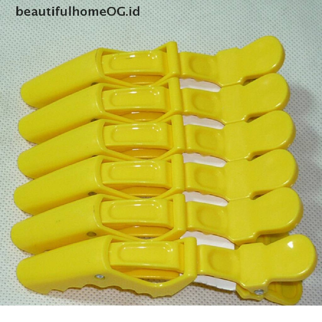 5 Pcs Klip Rambut Bahan Aluminum Plastik Untuk Salon