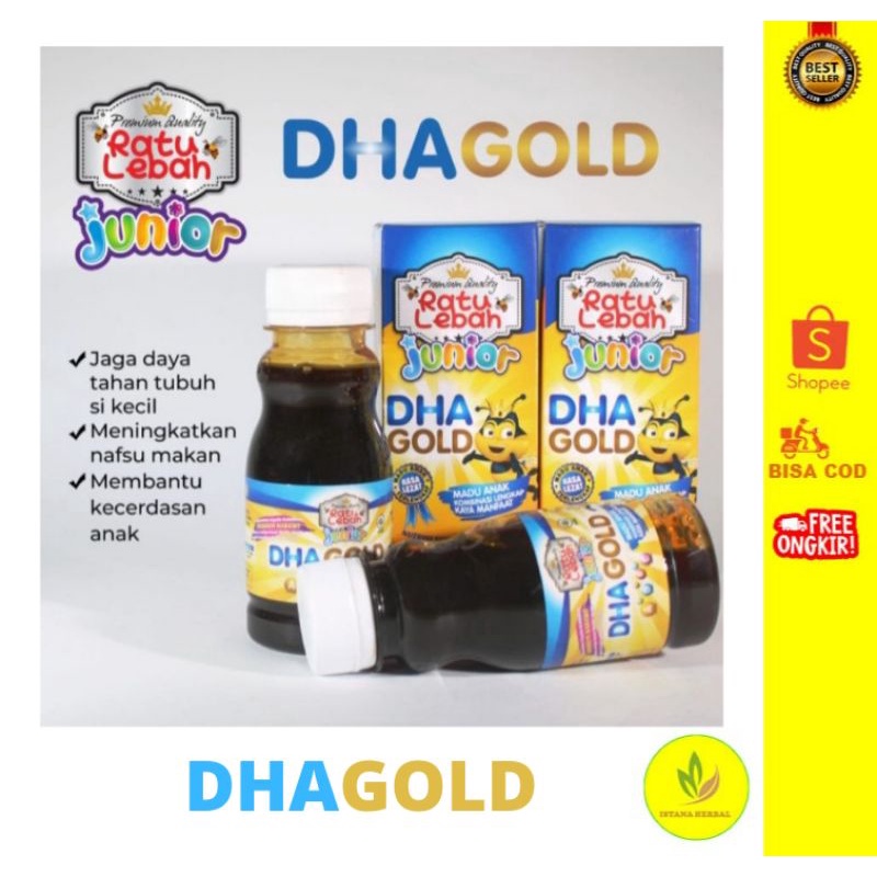 MADU ANAK DHA JUNIOR GOLD/MADU KECERDASAN ANAK/PLUS OMEGA 3 /MADU ANAK
