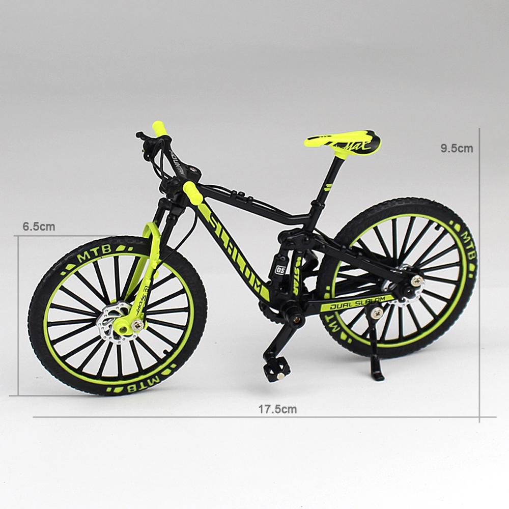 Agustinina Model Sepeda Untuk Anak Bicycle Fans Mainan Koleksi Mini1:10 Diecast Alloy Model Sepeda Jalan