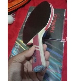1 paket Bet/ Kayu/ Ruber Tenis menis meja Original, Kayu Yinhe, karet merah Donic twingo, karet Hita