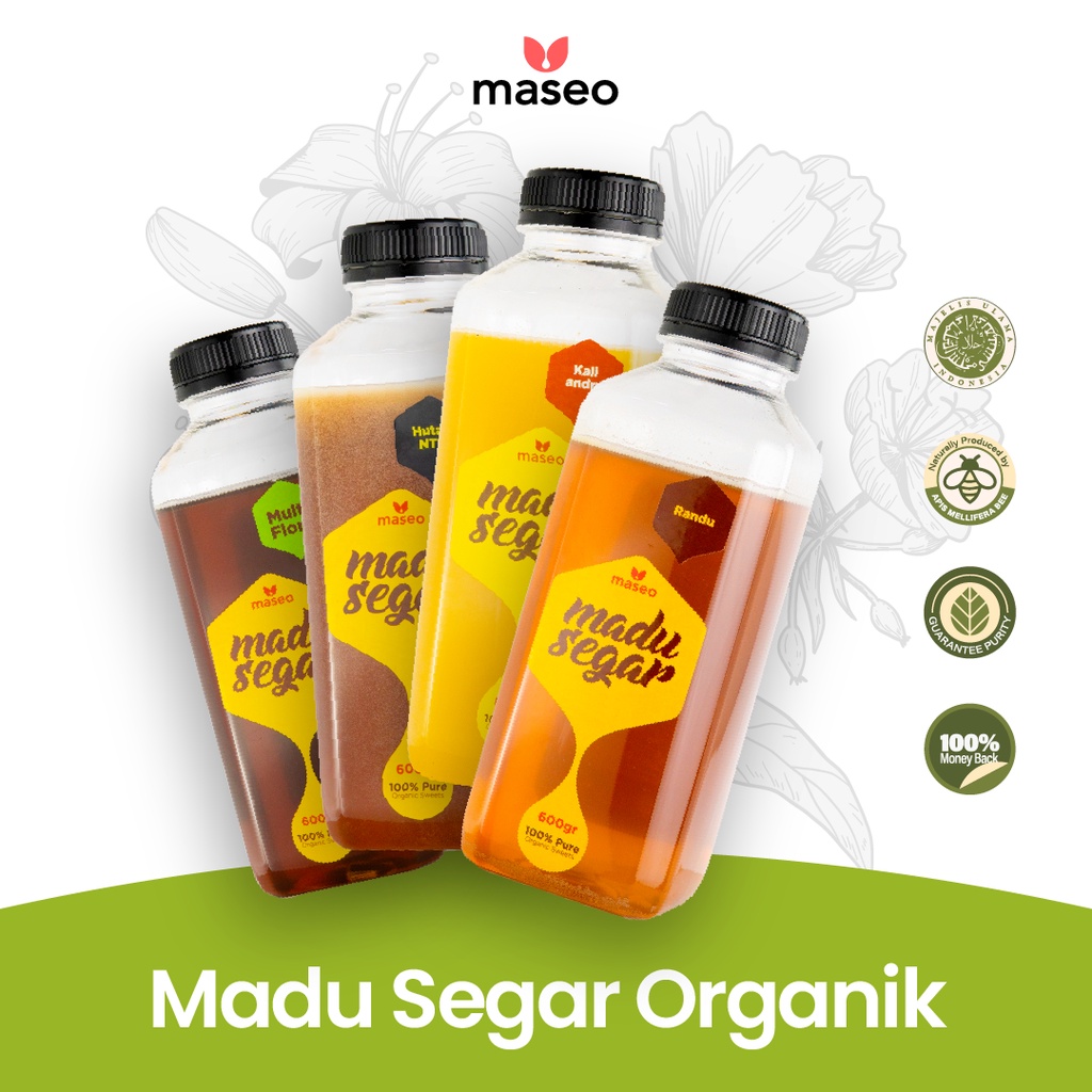 

Madu Murni Nektar Bunga Maseo 600gr Pure Natural Raw Honey Madu Segar Organik Madu Asli Madu Randu Madu Kaliandra Madu Multifflora Madu Hutan Liar Madu Kopi Madu Hitam