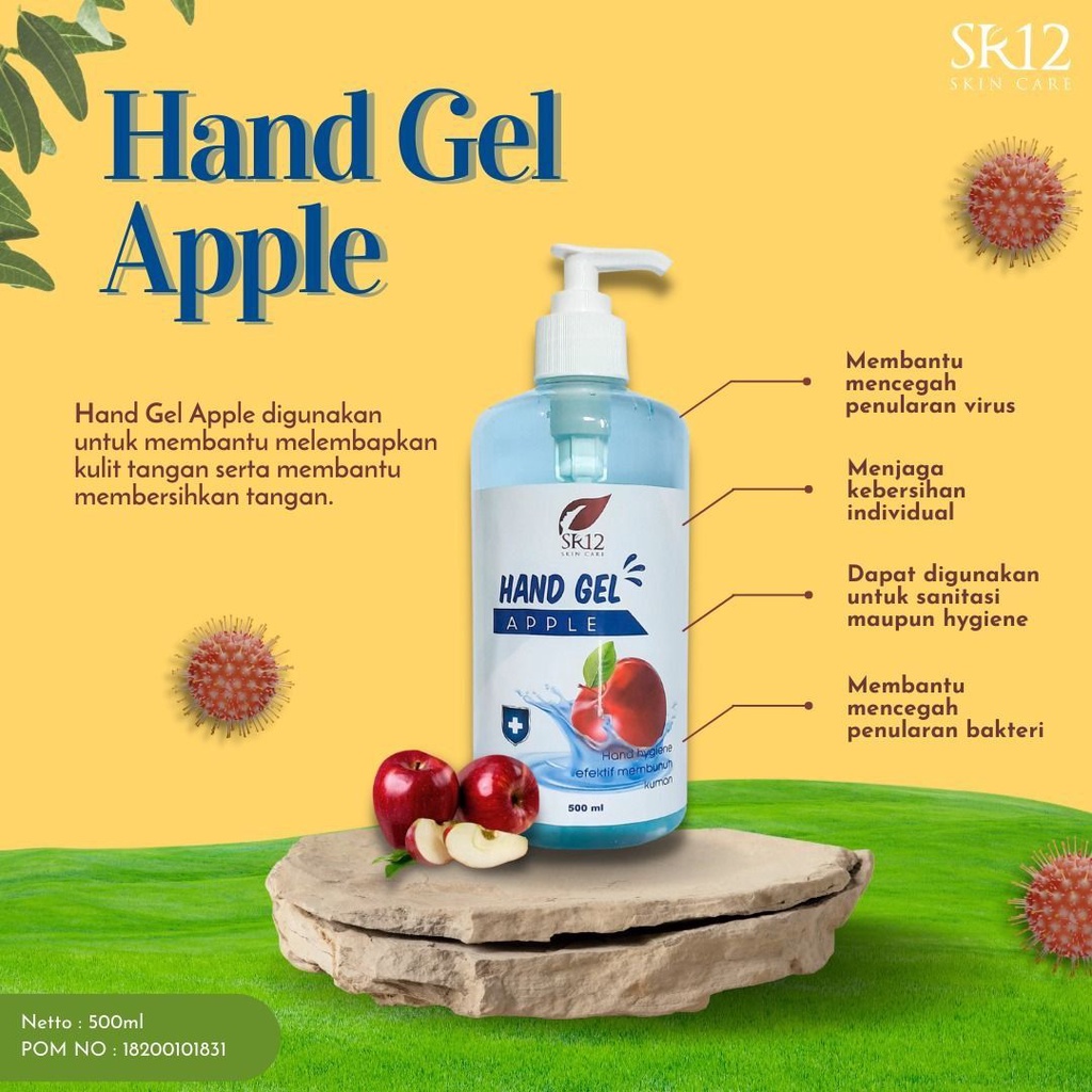 [HABISIN STOCK] HAND SANITIZER SR12 HAND GEL BPOM Anti Kuman Antiseptic Anti Septic