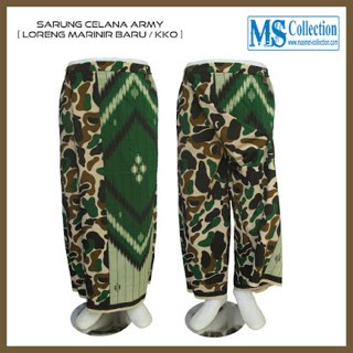 sarung-celana- sarung celana army loreng marinir baru/ kko -celana-sarung 798 pakaian-muslim-pria-