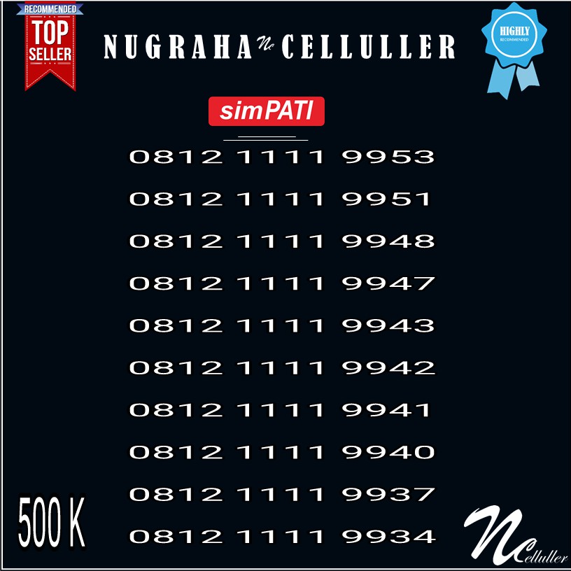 Nomor Cantik Simpati Kuartet 1111 99 Murah