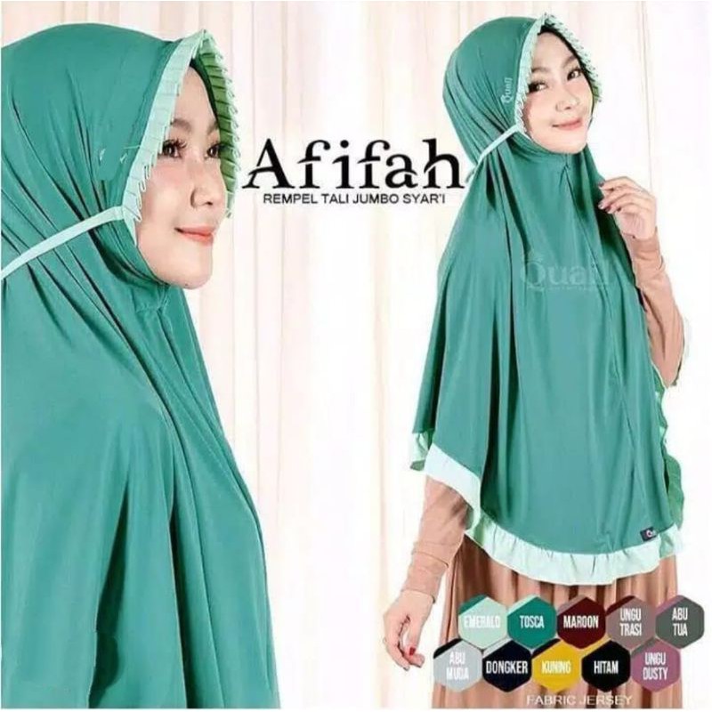 KHIMAR KCB JUMBO REMPEL KOMBI HIJAB AFIFAH KERUDUNG KCB JUMBO SYARI BERGO LIPIT JERSEY GROSIR MURAH