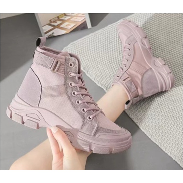 CaniKorea &quot;FREE BOX&quot; Joongki Sepatu Boots Wanita Korea Import Sepatu Casual Wanita 9143