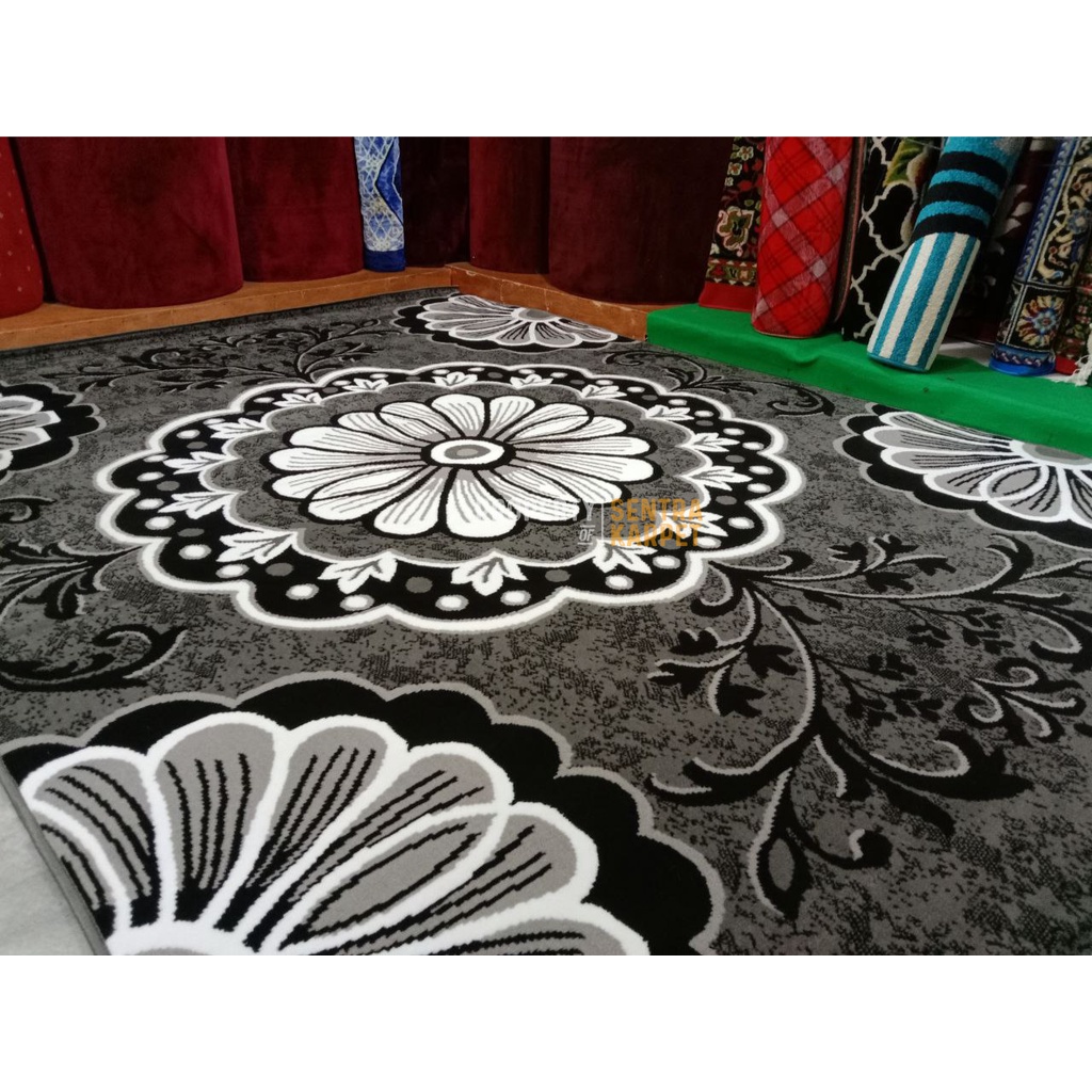 Karpet Rumah Murah - Momento 11981 - Warna : Grey - Ukuran 230 x 310