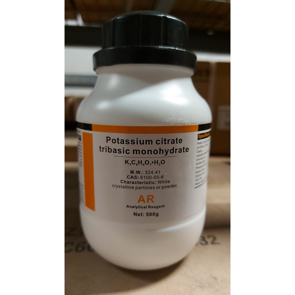 Jual Potassium Citrate Tribasic Monohydrate AR 500gr Shopee Indonesia
