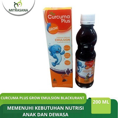 

Curcuma Plus Grow Emulsion Rasa Blackurant 200 Ml