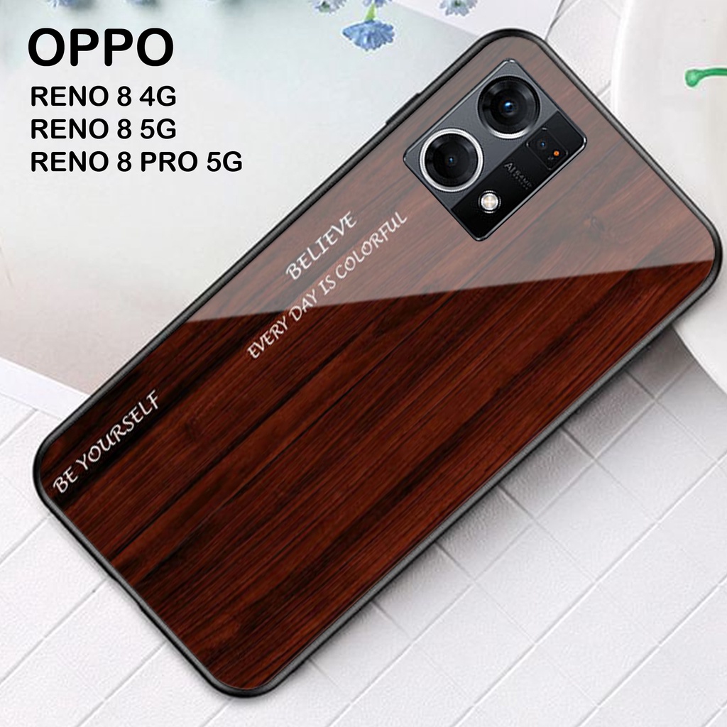 [N40] Softcase Glass Kaca Oppo Reno 8 4G 5G Pro 5G  - Case HP Oppo Reno 8 4G 5G Pro 5G - Casing HP O