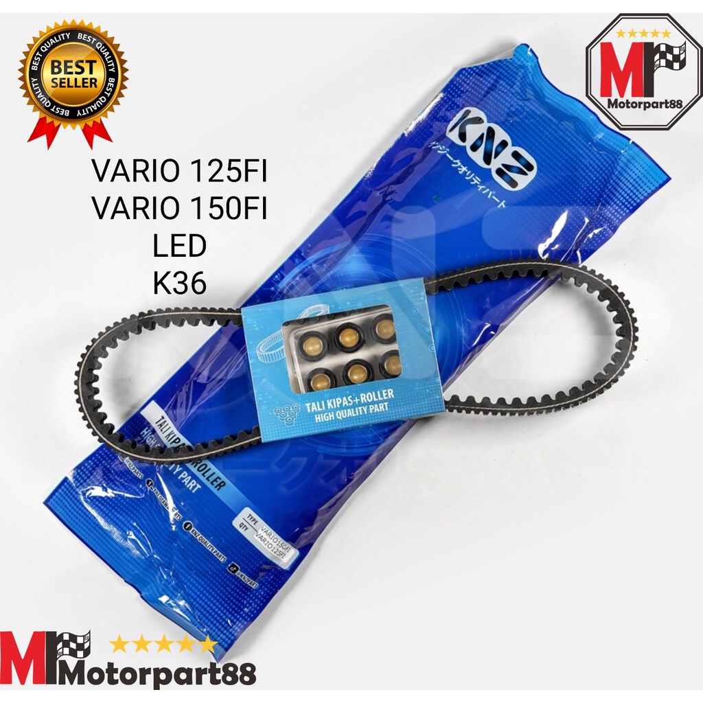 VANBELT K36 VBELT FANBELT PAKET ROLLER VARIO 125 VARIO 150 LED FI KNZ