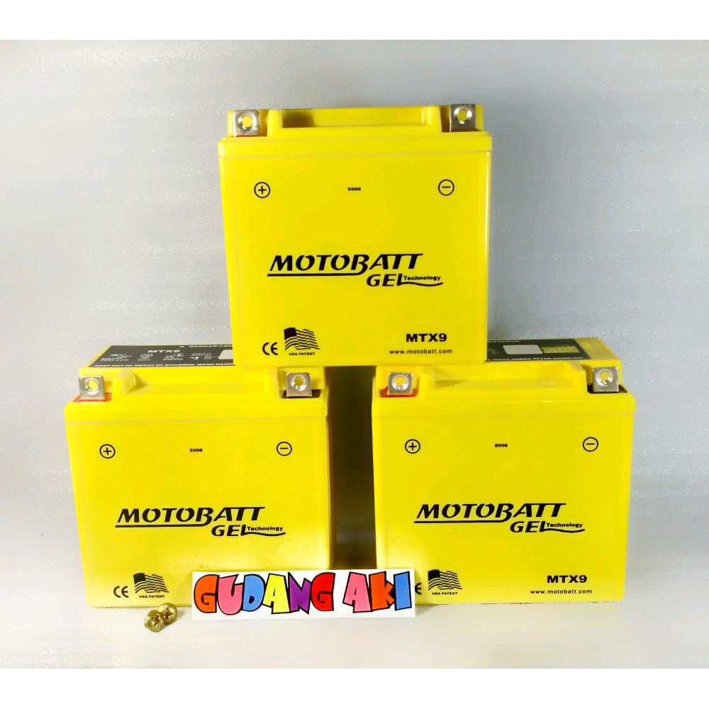Unik ako Thunder 250 suzuki Mtx9 motobatt accu motor gel kering aki kering Limited