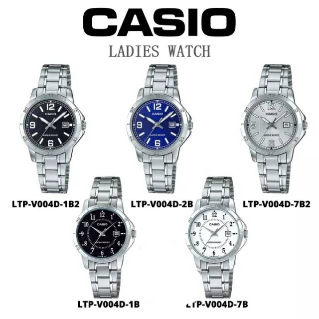 Jam Tangan Wanita Casio LTP-V004D SERIES Origianl Casio LTP-V004D