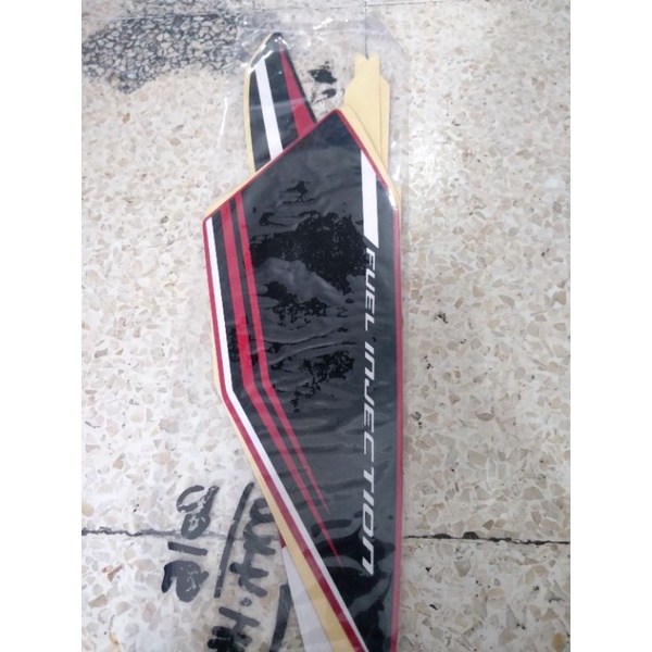 (BAYAR DITEMPAT) Striping Lis Stiker Standar Ori Yamaha New Vixion Advance 2015 Abu Biru Merah putih