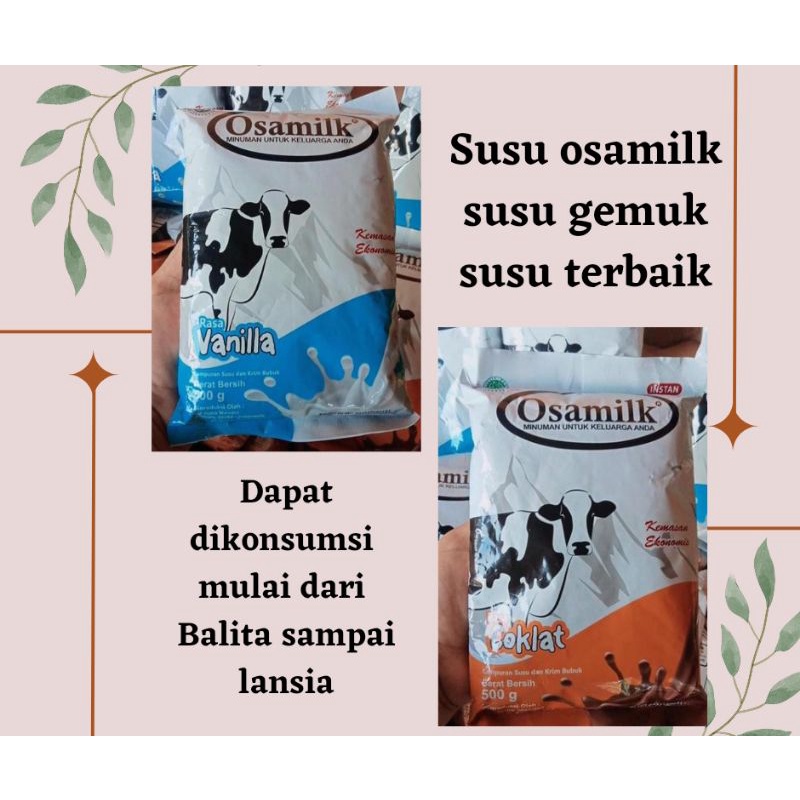 

SUSU OSAMILK COKLAT VANILA/SUSU GEMUK/SUSU BUBUK UNTUK ANAK SAMPAI LANSIA