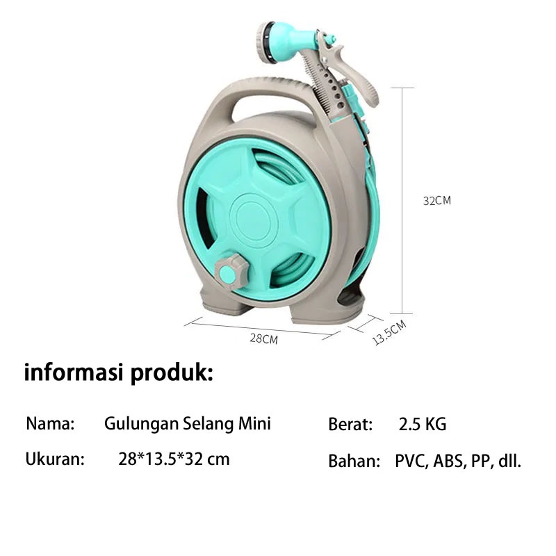 [COD] MICRO HOSE REEL SET + SELANG AIR 15 METER / SEMPROTAN GULUNG GULUNGAN SIRAM TAMAN KEBUN GARDEN TERAS GARASI