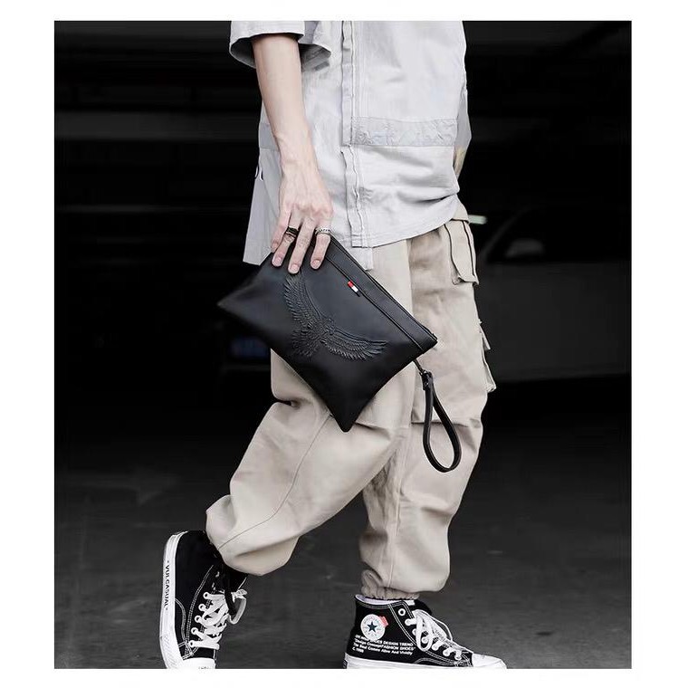 Tas Clutch Bag Kulit Tas Tangan Handbag Eagle 3023