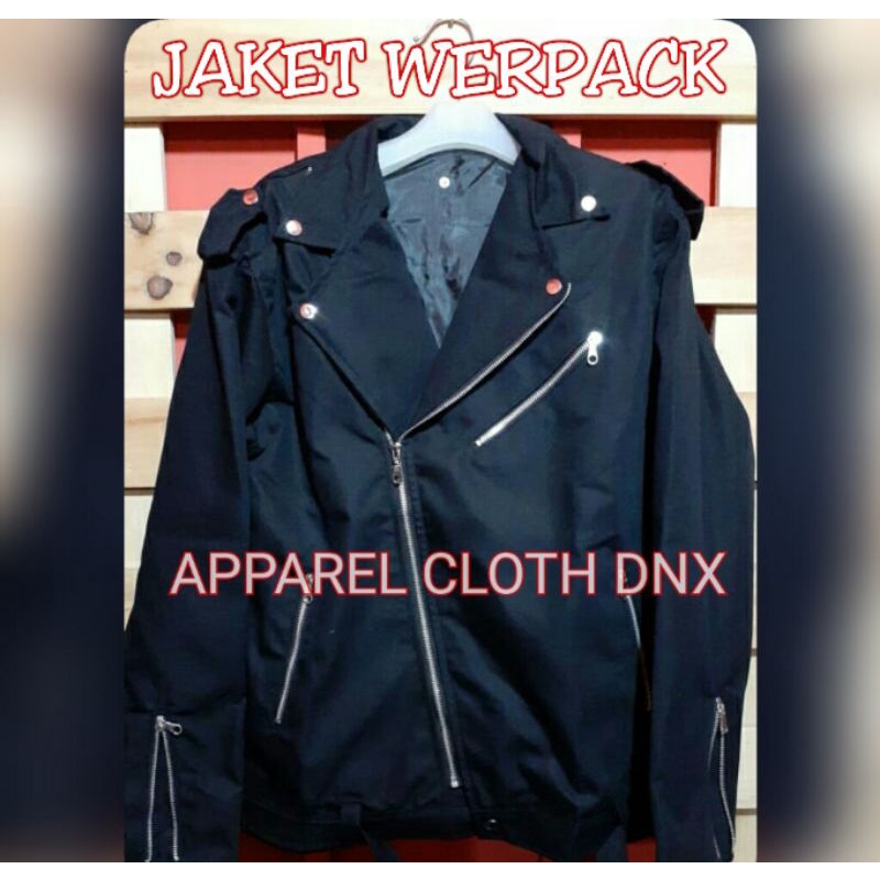 JAKET RAMONES DOBEL KERAH ROCK N ROLL PUNK, JAKET ROMPI WERPAK WERPACK PUNK