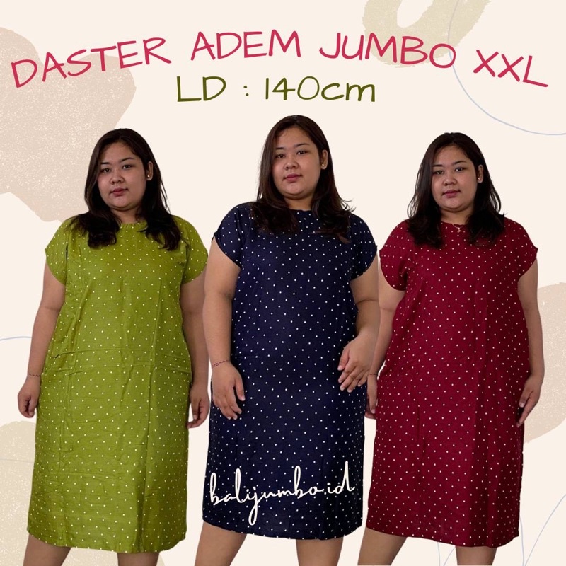 DASTER BALI RAYON SUPER JUMBO XXXL LD 140CM ADEM MURAH GROSIR