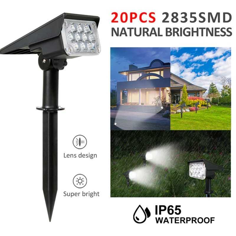 T-SUN Lampu Taman Outdoor Solar Power Waterproof 10 LED - TS-G2202-60