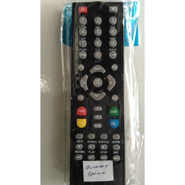 Remot remote receiver goldsat spinx mpeg4