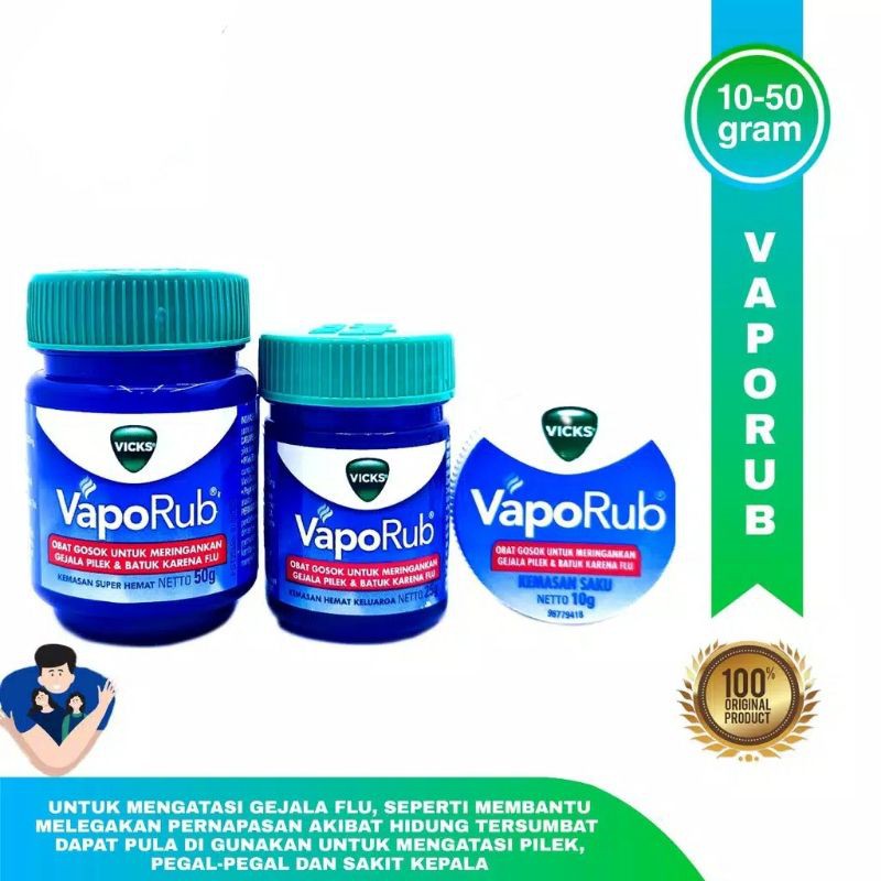 Vicks Vaporub Balsem 10gr 25gr 50gr