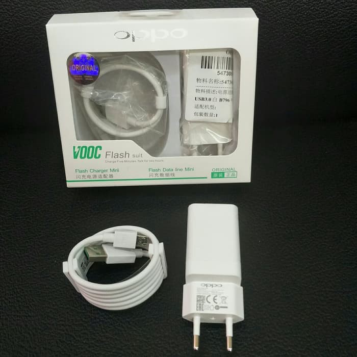 Charger ORIGINAL OPPO VOOC 4A Fast Charging AK779 F3 F5 F7 F9 FIND 7