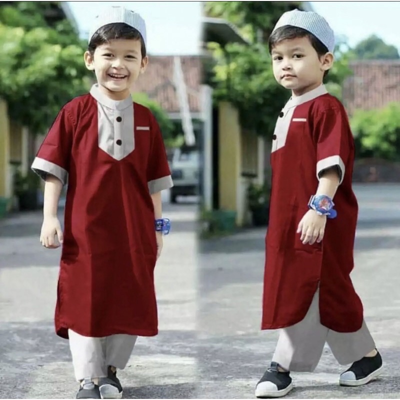 PARDISE KIDS21 [ Gratis Ongkir ] Baju koko anak laki laki terbaru 1-10 tahun,fashion muslim anak,baju muslim anak