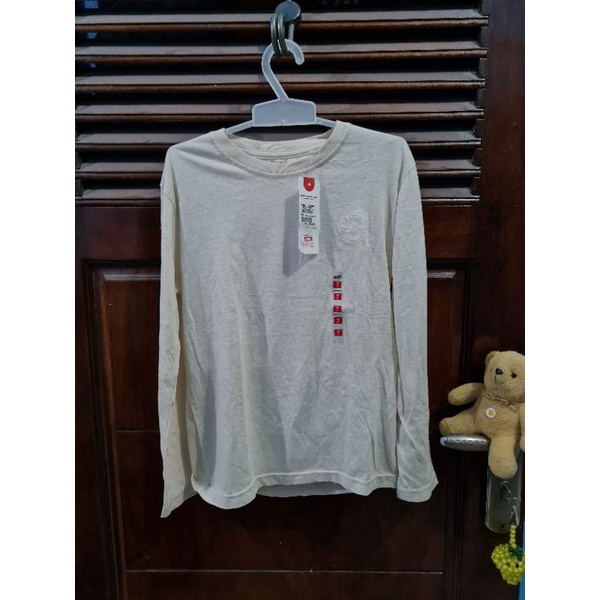 Cool Kids, Pakaian Anak Perempuan / Laki-Laki, Kaos Lengan Panjang Anak, Size 7, Warna Cream, (Sesua
